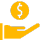 money hand icon